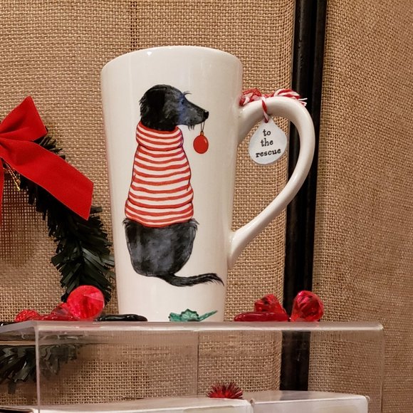 Department 56 Black Mutt Mug - Fetch the Spirit🎄 - Picture 6 of 7